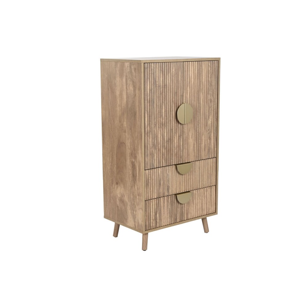Ντουλάπι Home ESPRIT Καφέ Χρυσό Ξύλο Ξύλο MDF 60 x 40 x 110 cm