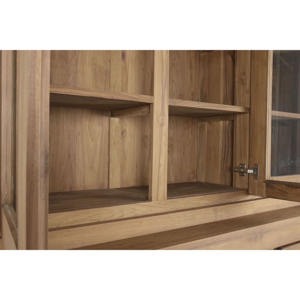 Eκθεσιακό σταντ Home ESPRIT Κρυστάλλινο ξύλο teak 160 X 45 X 210 CM