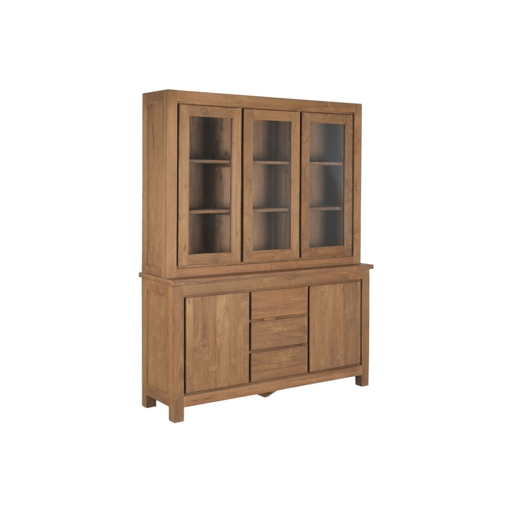 Eκθεσιακό σταντ Home ESPRIT Κρυστάλλινο ξύλο teak 160 X 45 X 210 CM