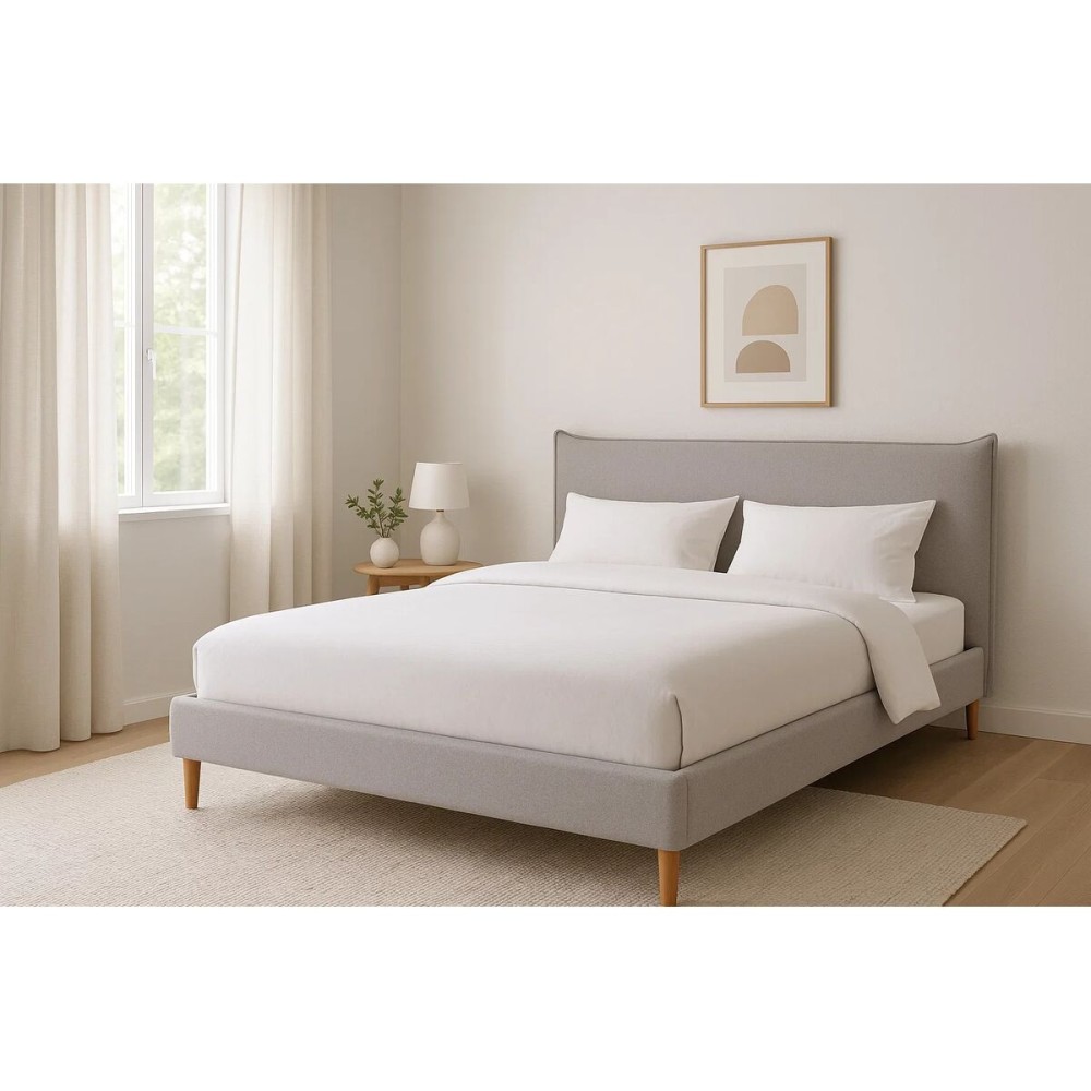 Κρεβάτι Home ESPRIT Μπεζ 177 X 219 X 108 CM