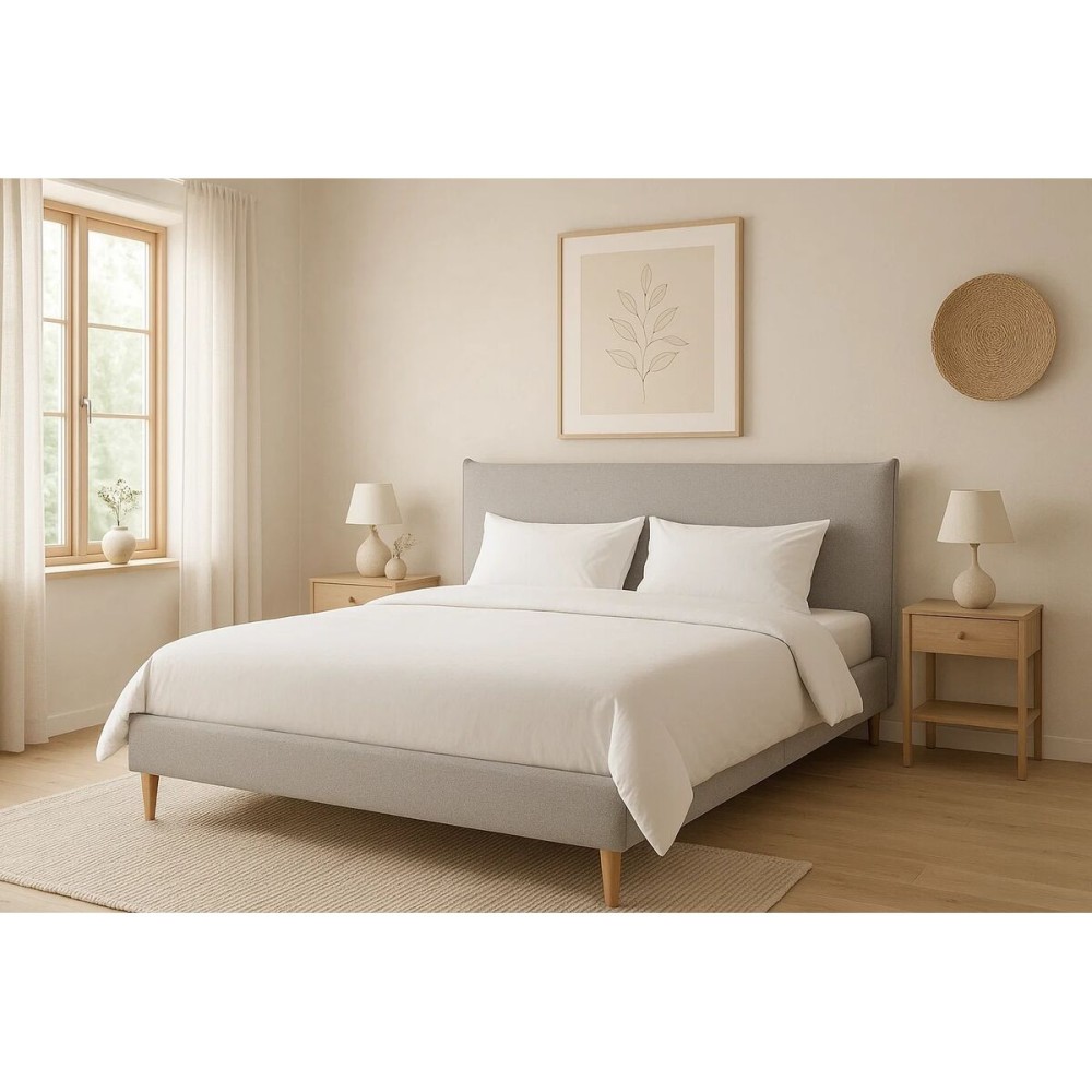 Κρεβάτι Home ESPRIT Ανοιχτό Γκρι 177 X 219 X 108 CM