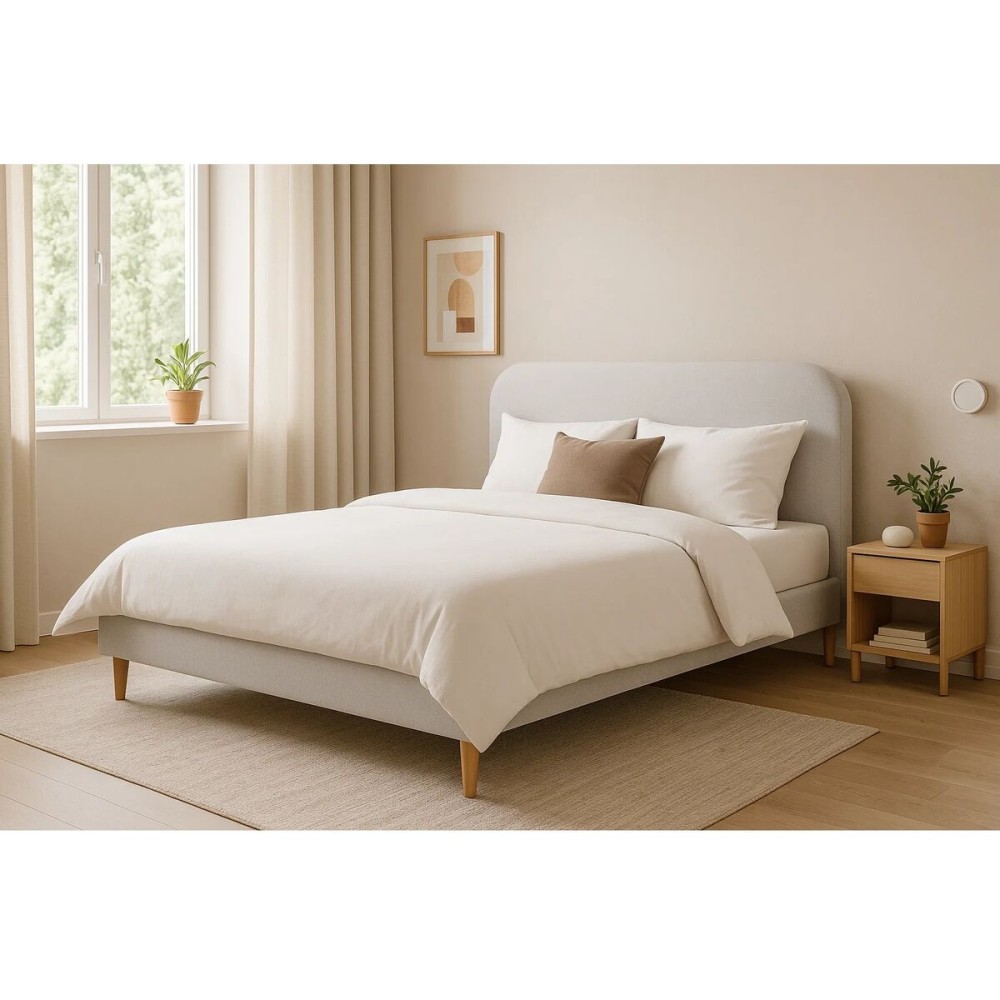 Κρεβάτι Home ESPRIT Μπεζ 170 X 219 X 104 CM