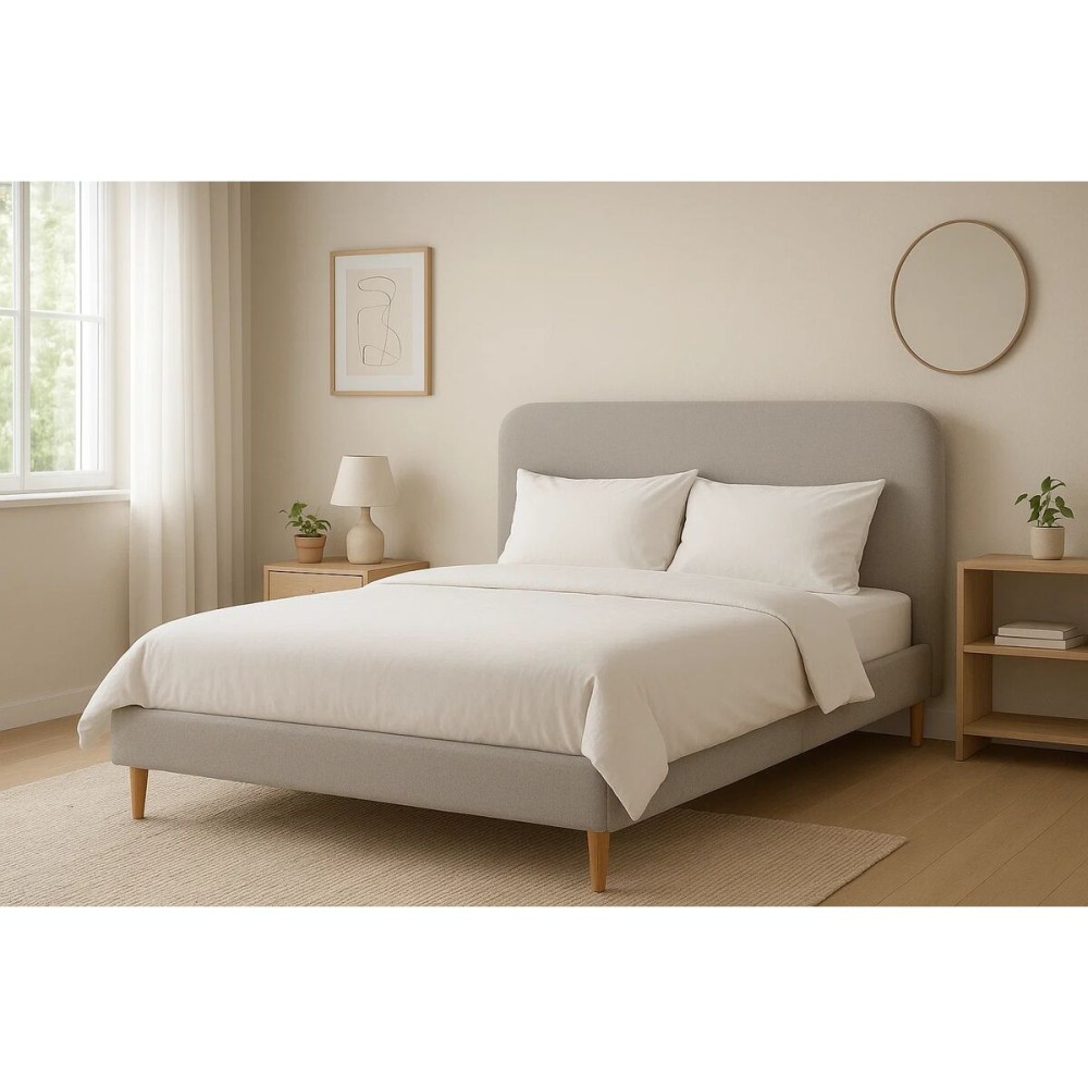 Κρεβάτι Home ESPRIT Μπεζ 170 X 219 X 104 CM