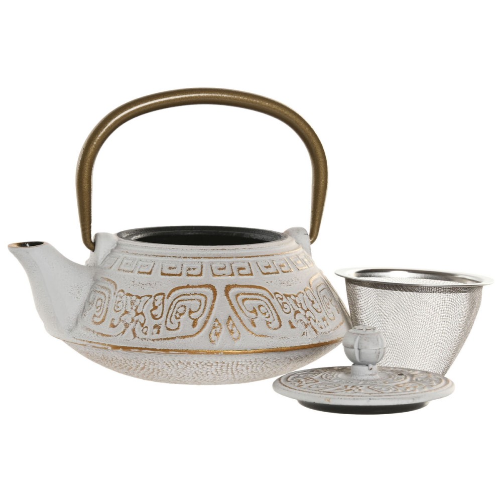 Τσαγιέρα Home ESPRIT Λευκό Ροζ Ανοξείδωτο ατσάλι Σίδερο 400 ml (x2)