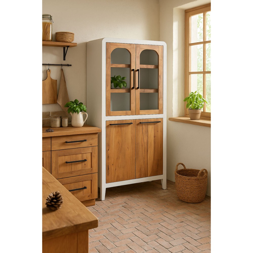 Eκθεσιακό σταντ Home ESPRIT Λευκό Ανακυκλωμένο ξύλο 90 X 43 X 170 CM