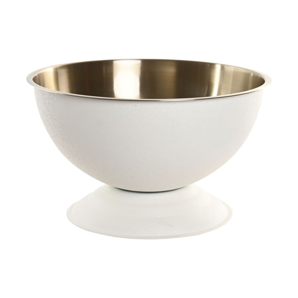 Σαμπανιέρα Home ESPRIT Λευκό Χρυσό Ανοξείδωτο ατσάλι Αλουμίνιο Loft 40 x 40 x 23 cm