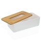Κουτί για κασκόλ Versa Bamboo πολυπροπυλένιο 13,1 x 8,6 x 26,1 cm Λευκό