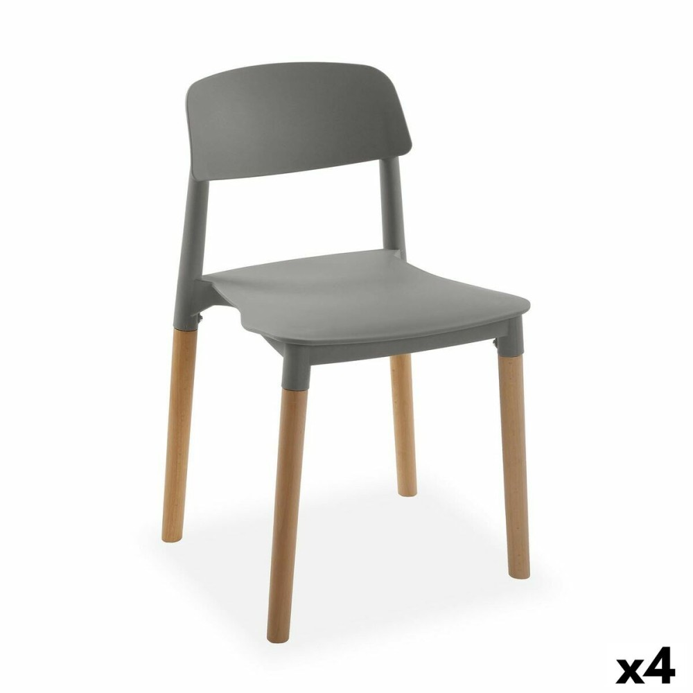 Καρέκλα Versa Γκρι 45 x 76 x 42 cm (4 Μονάδες)