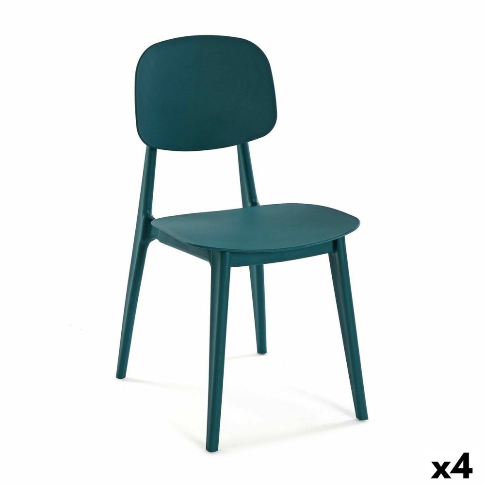 Καρέκλα Versa Μπλε 39,5 x 80 x 41,5 cm (4 Μονάδες)
