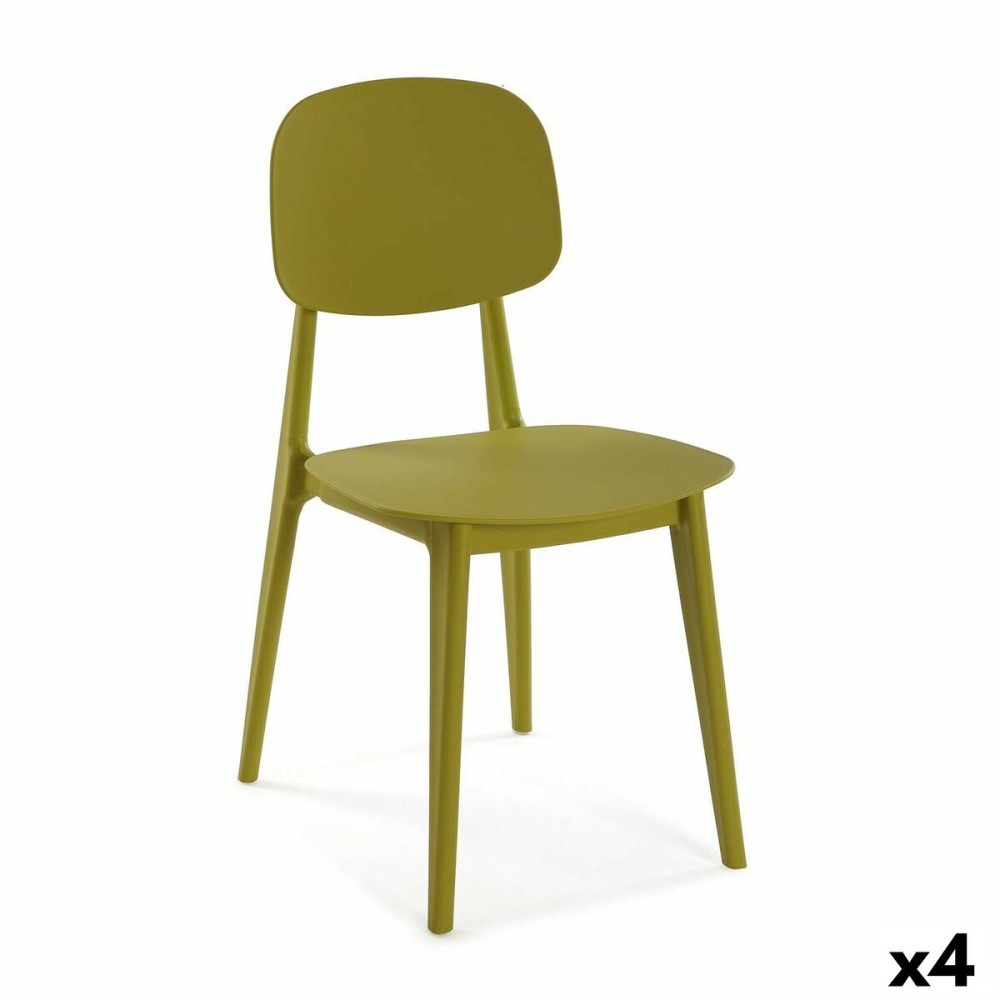 Καρέκλα Versa Μουστάρδα 39,5 x 80 x 41,5 cm (4 Μονάδες)