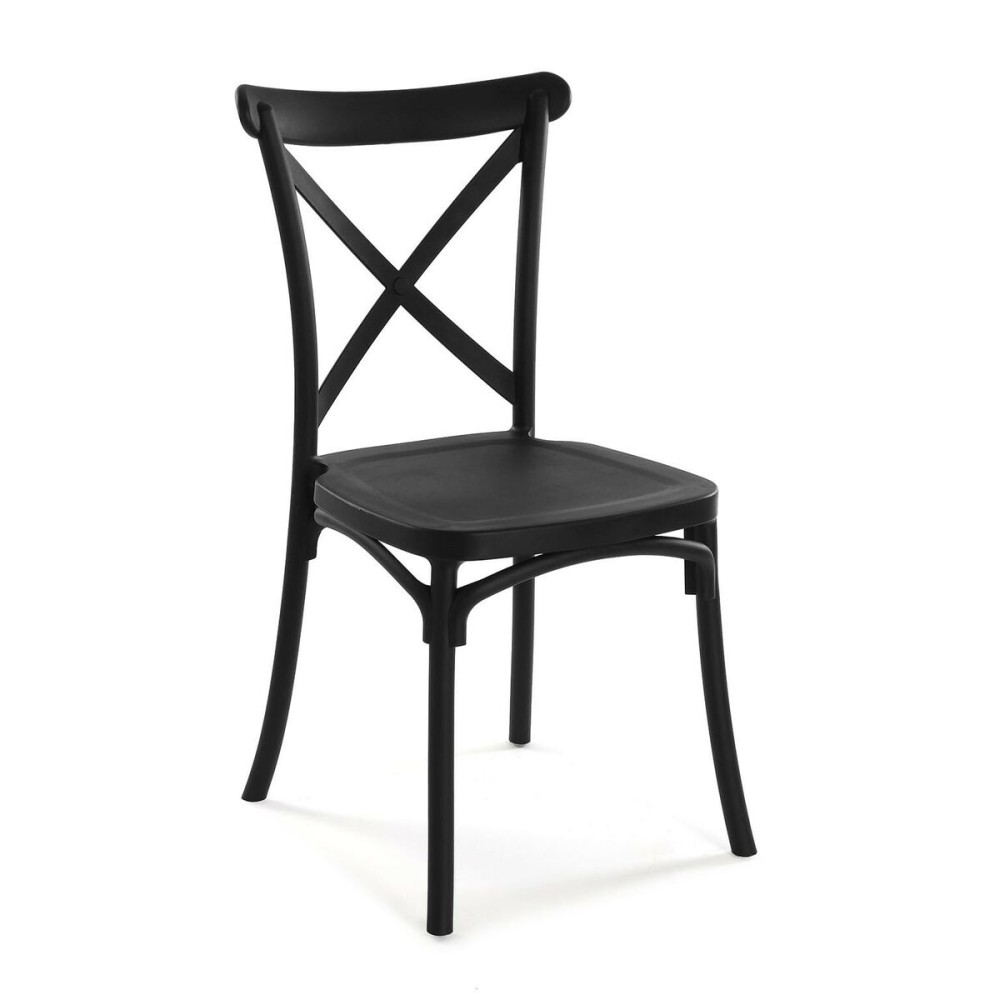 Καρέκλα Versa Μαύρο 43 x 88 x 43 cm (4 Μονάδες)