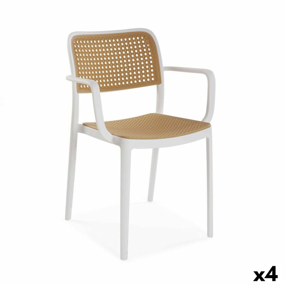 Καρέκλα Versa Venus Λευκό 58 x 81,5 x 55 cm (4 Μονάδες)