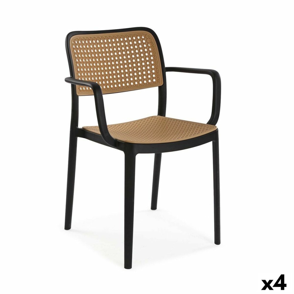 Καρέκλα Versa Venus Μαύρο 58 x 81,5 x 55 cm (4 Μονάδες)