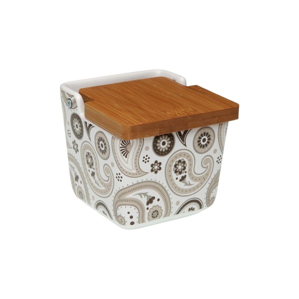 Αλατιέρα με Καπάκι Versa Glob Κεραμικά 8,8 x 8,5 x 8,8 cm