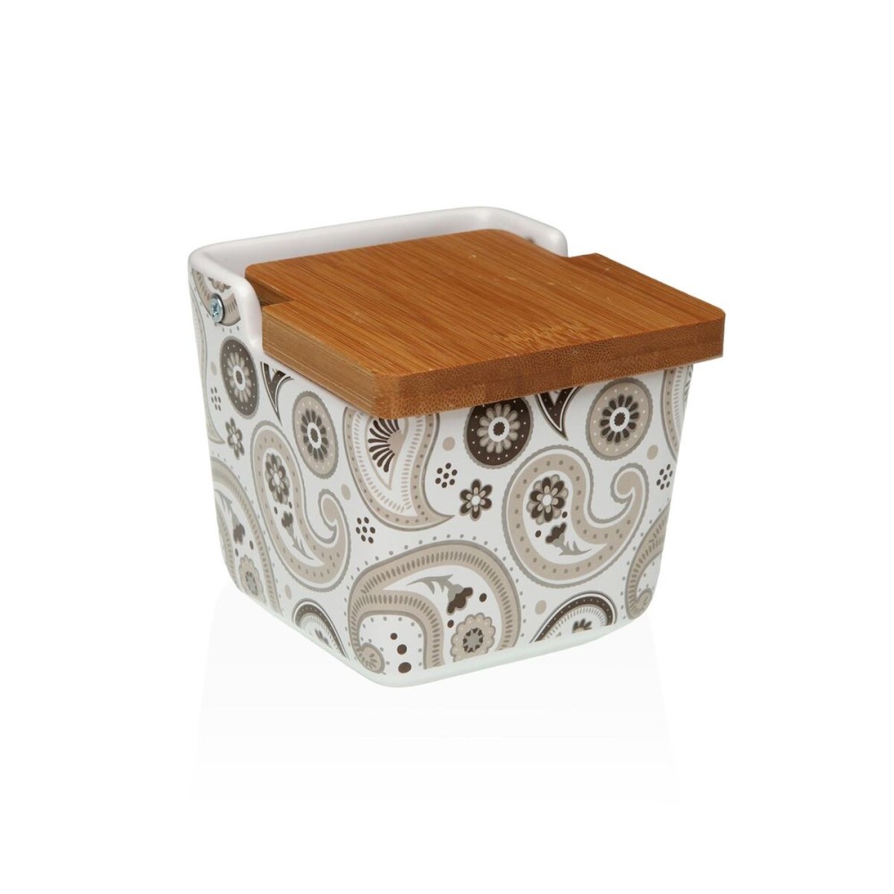 Αλατιέρα με Καπάκι Versa Glob Κεραμικά 8,8 x 8,5 x 8,8 cm