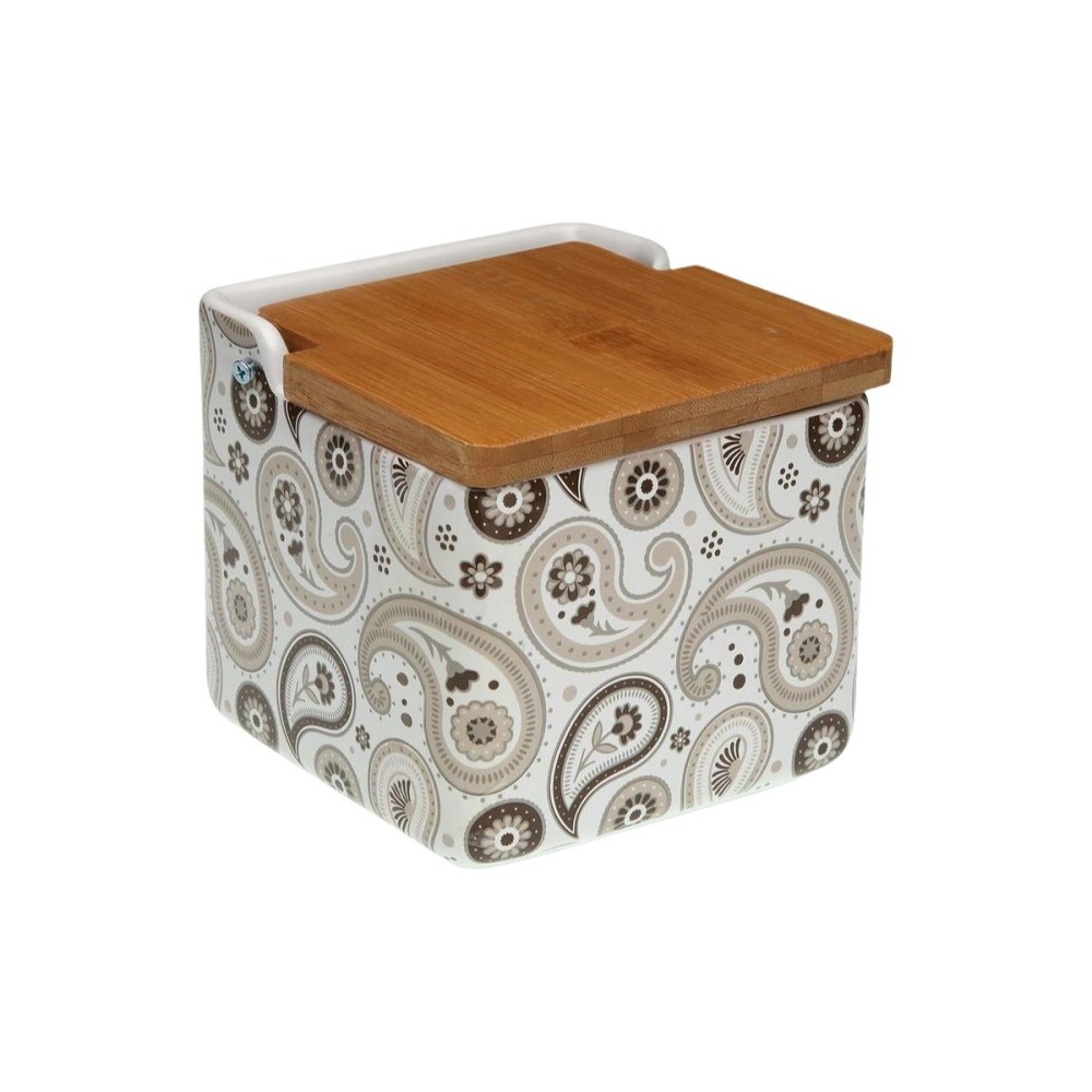 Αλατιέρα με Καπάκι Versa Glob Κεραμικά 12,2 x 11,5 x 12,2 cm