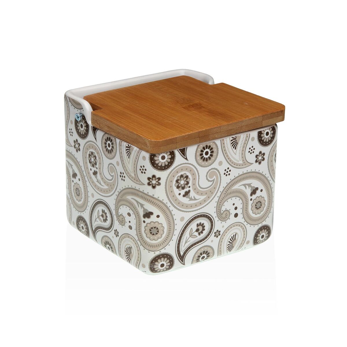 Αλατιέρα με Καπάκι Versa Glob Κεραμικά 12,2 x 11,5 x 12,2 cm