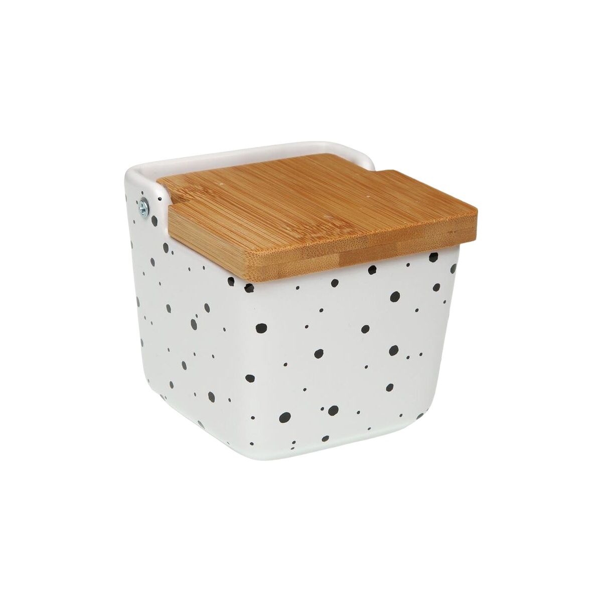 Αλατιέρα με Καπάκι Versa Speckle Κεραμικά 8,8 x 8,5 x 8,8 cm