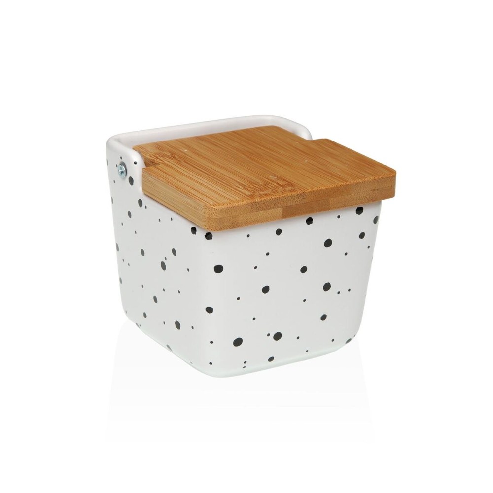 Αλατιέρα με Καπάκι Versa Speckle Κεραμικά 8,8 x 8,5 x 8,8 cm