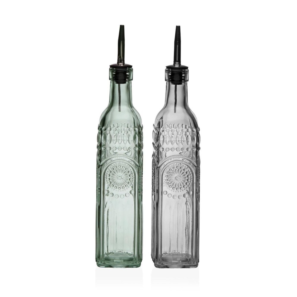 Σετ Λάδι και Ξύδι Versa Μέταλλο Γυαλί 500 ml 7,2 X 32,5 X 13,7 CM