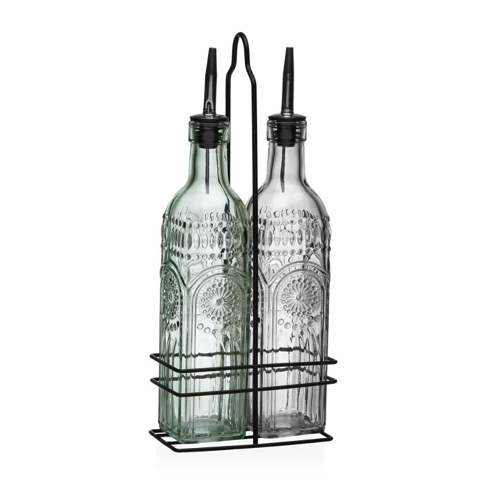 Σετ Λάδι και Ξύδι Versa Μέταλλο Γυαλί 500 ml 7,2 X 32,5 X 13,7 CM