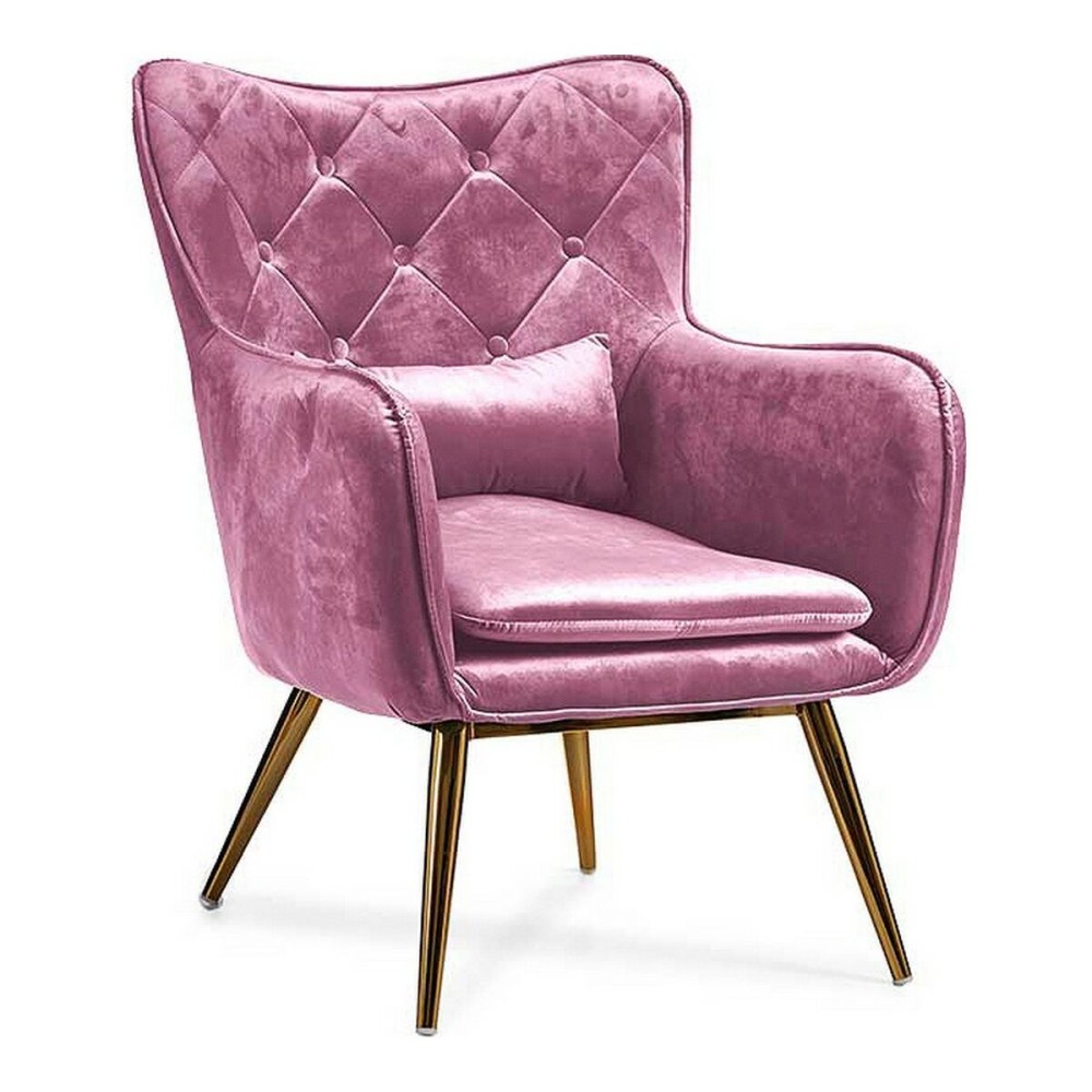Πολυθρόνα Ροζ Βελούδο (68 x 92 x 70 cm)
