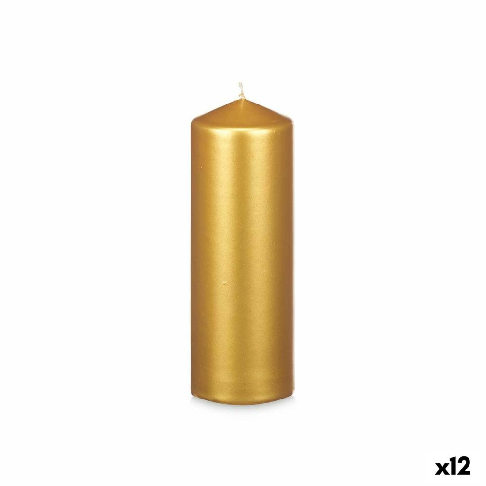 Κερί Χρυσό 7 x 20 x 7 cm (12 Μονάδες)