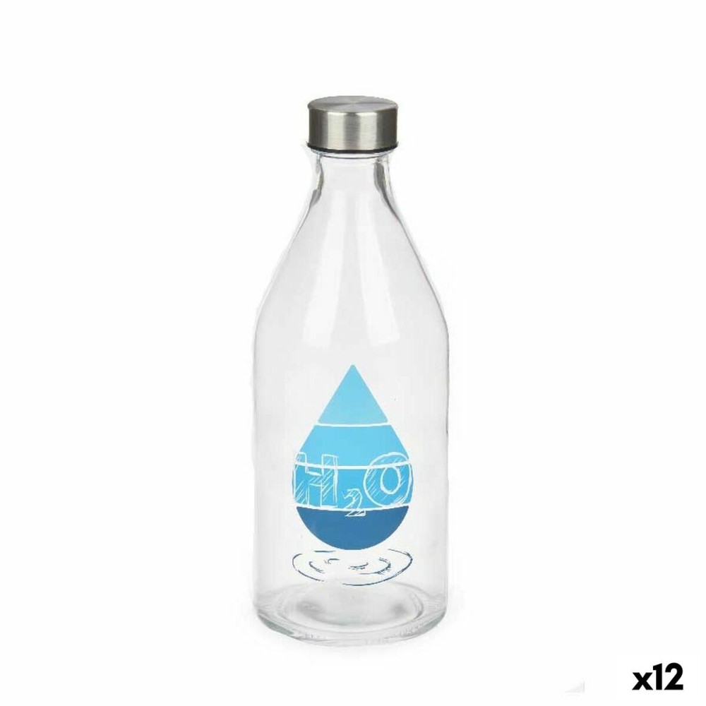 Μπουκάλι H2O Γυαλί 1 L (12 Μονάδες)