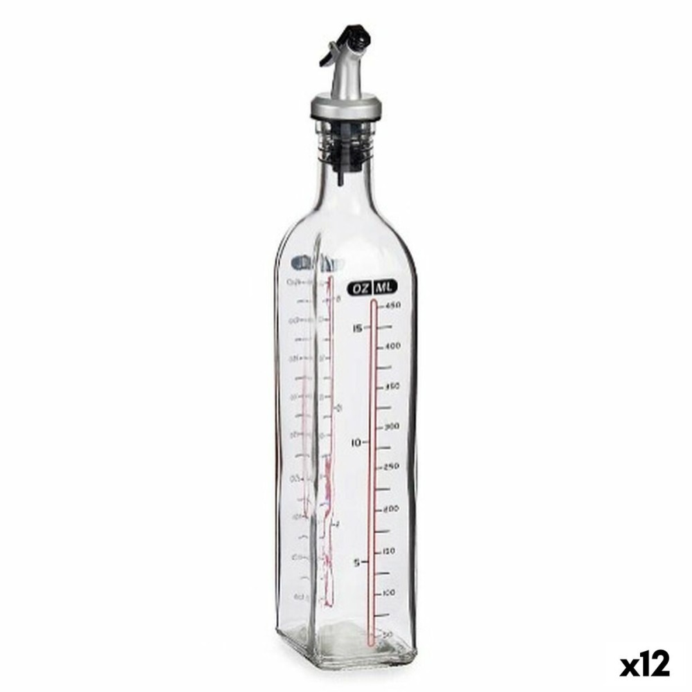 Λαδιέρα Vivalto Διαφανές Γυαλί Σιλικόνη πολυπροπυλένιο 500 ml (12 Μονάδες)