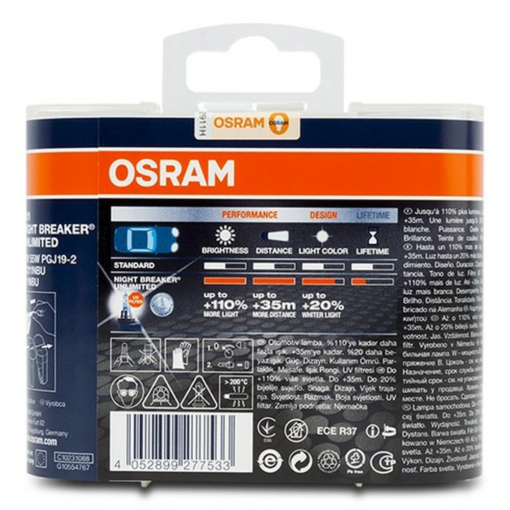 Λάμπα Αυτοκινήτου Osram Nightbreaker Unlimited H11 55 W 12 V (x2)