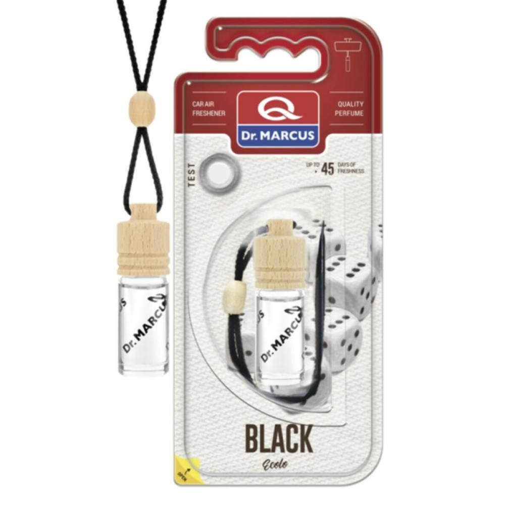 Αποσμητικό Αυτοκινήτου Dr Marcus Ecolo black 4,5 ml Ξύλο Κρυστάλλινο Άρωμα Κρεμαστά Κοσμήματα 4 Τεμάχια