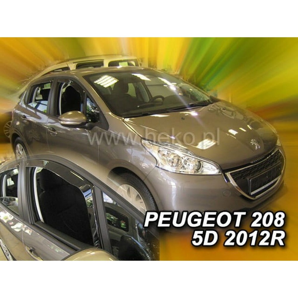 Εκτροπέας ανέμου HEKO HO26146 Peugeot 208 Μπροστινός 2 Τεμάχια