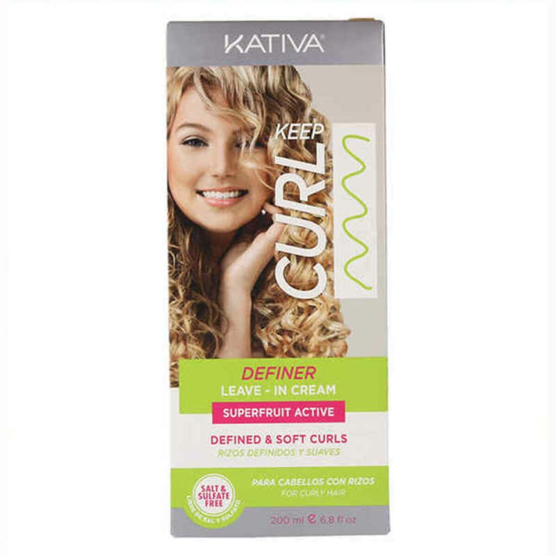 Κρέμα για μπούκλες Keep Curl Definer Leave In Kativa (200 ml)