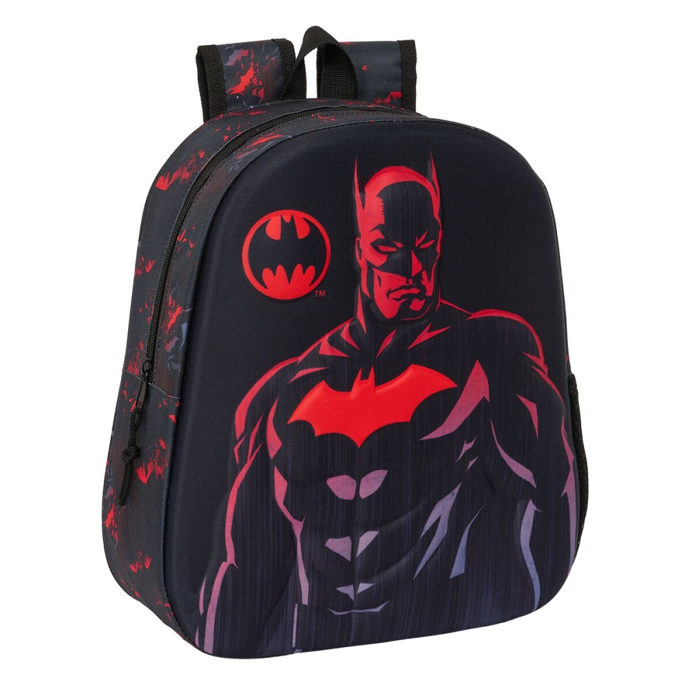 Παιδική Τσάντα 3D Batman Μαύρο 27 x 33 x 10 cm