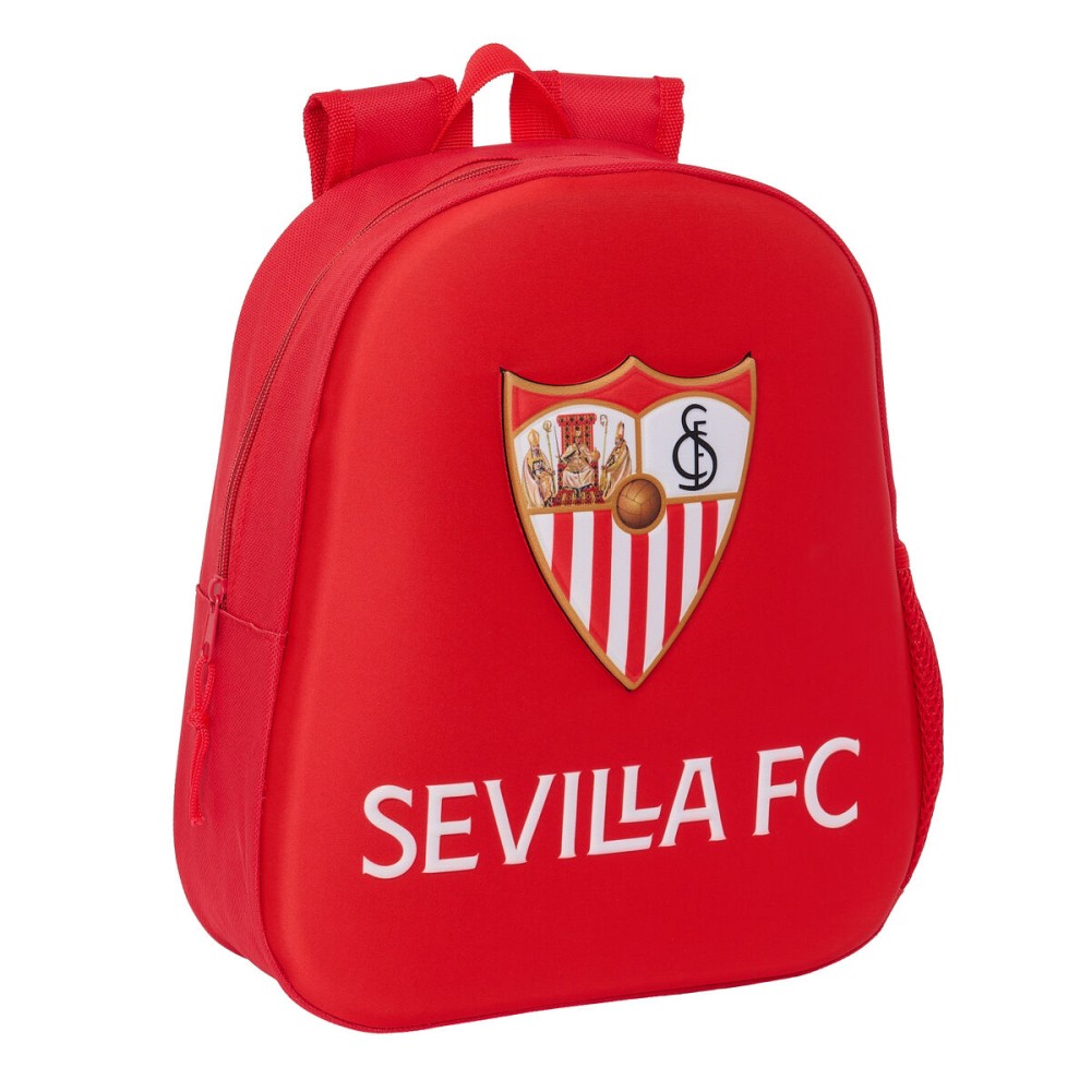 Παιδική Τσάντα 3D Sevilla Fútbol Club Κόκκινο 27 x 33 x 10 cm
