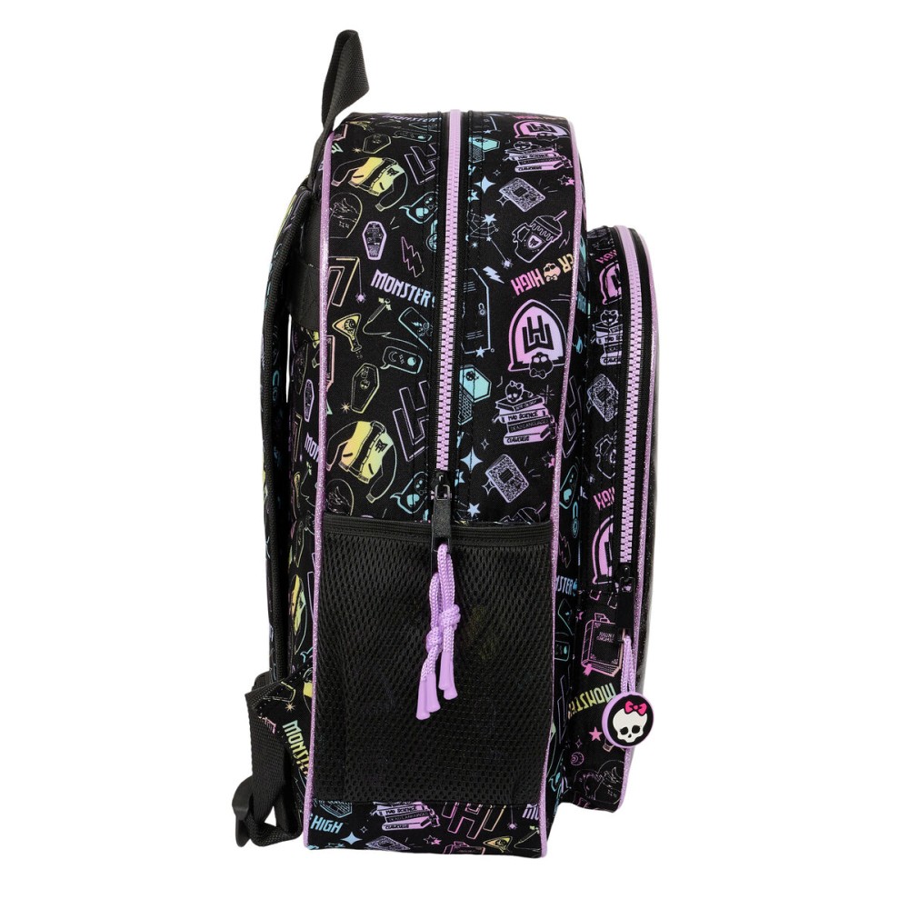 Παιδική Τσάντα Monster High Μαύρο 32 X 38 X 12 cm