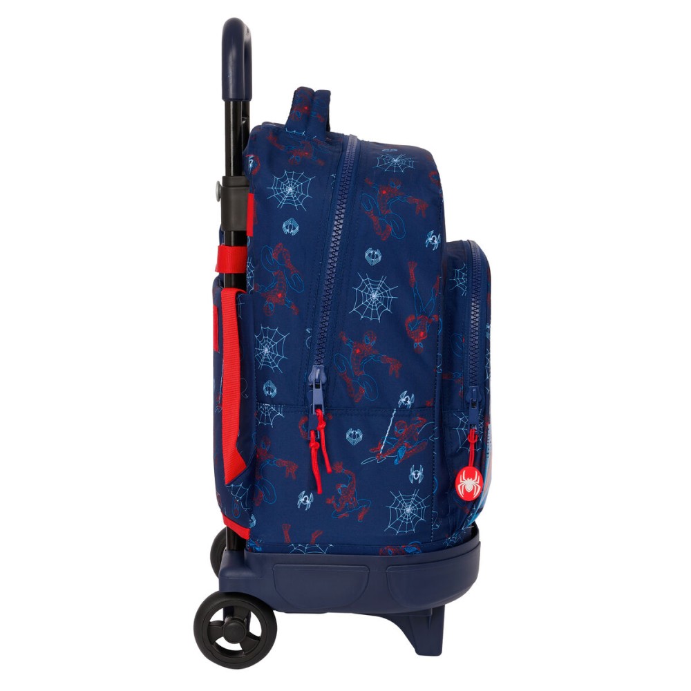 Σχολική Τσάντα με Ρόδες Spider-Man Neon Ναυτικό Μπλε 33 X 45 X 22 cm