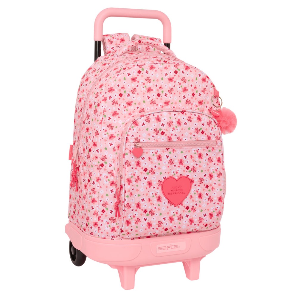 Σχολική Τσάντα με Ρόδες Vicky Martín Berrocal In bloom Ροζ 33 X 45 X 22 cm