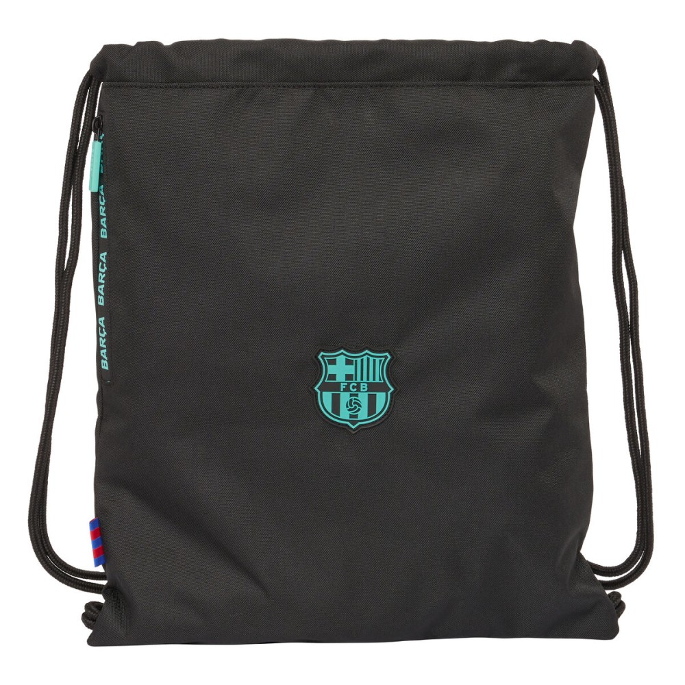 Σχολική Τσάντα με Σχοινιά F.C. Barcelona Μαύρο 35 x 40 x 1 cm
