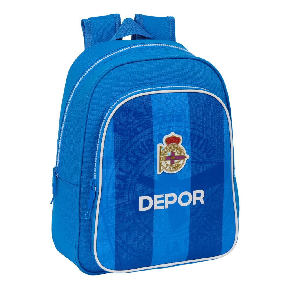 Σχολική Τσάντα R. C. Deportivo de La Coruña Μπλε 27 x 33 x 10 cm
