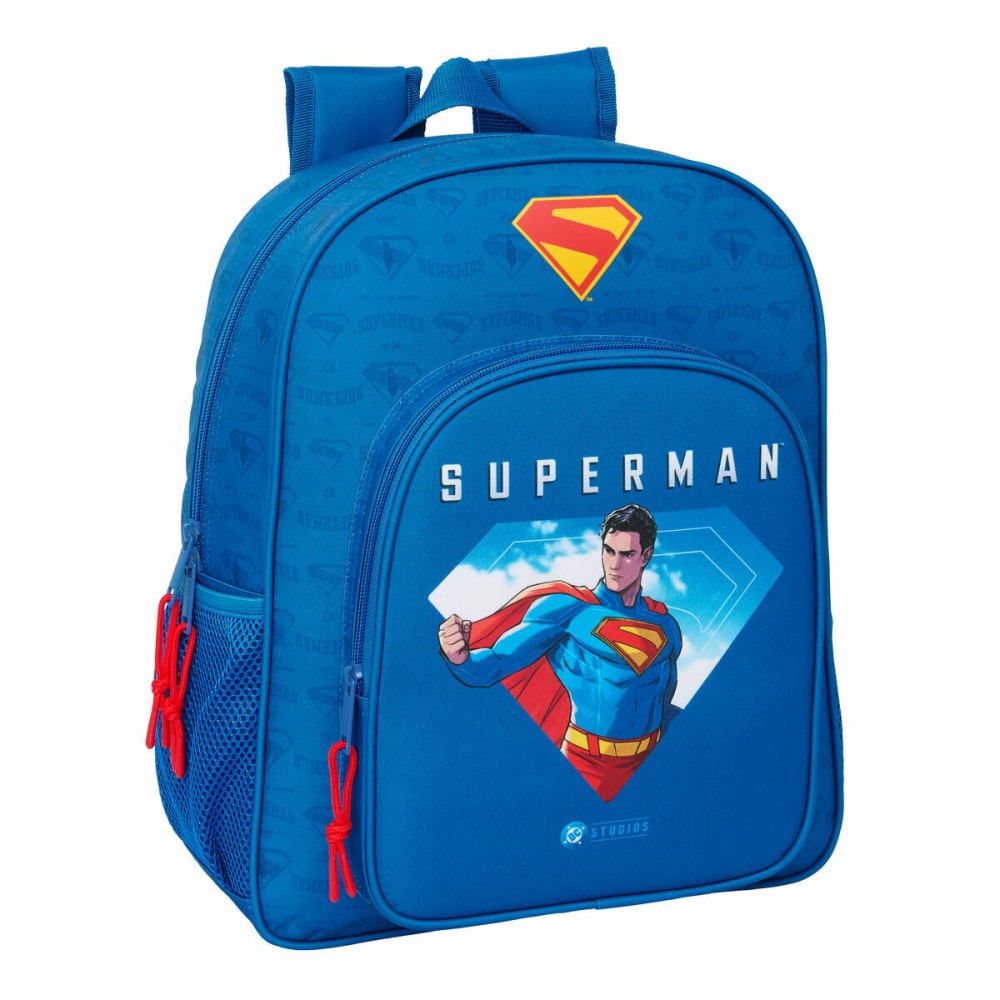Σχολική Τσάντα Superman Μπλε 32 x 38 x 12 cm