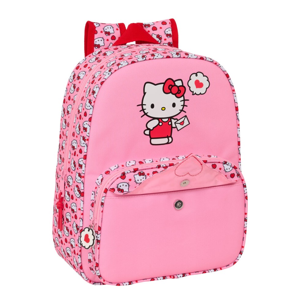 Σχολική Τσάντα Hello Kitty Ροζ 26 x 34 x 11 cm