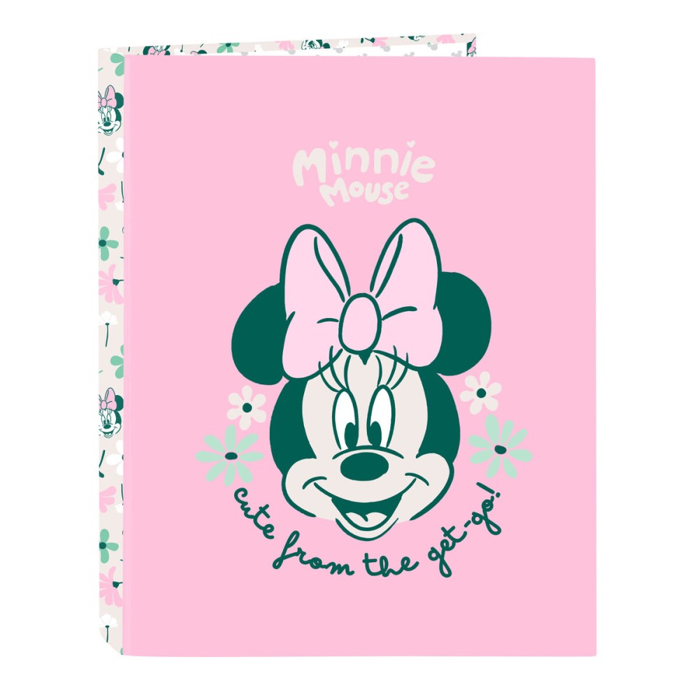 Φάκελος δακτυλίου Minnie Mouse Minty Ροζ A4 26.5 x 33 x 4 cm