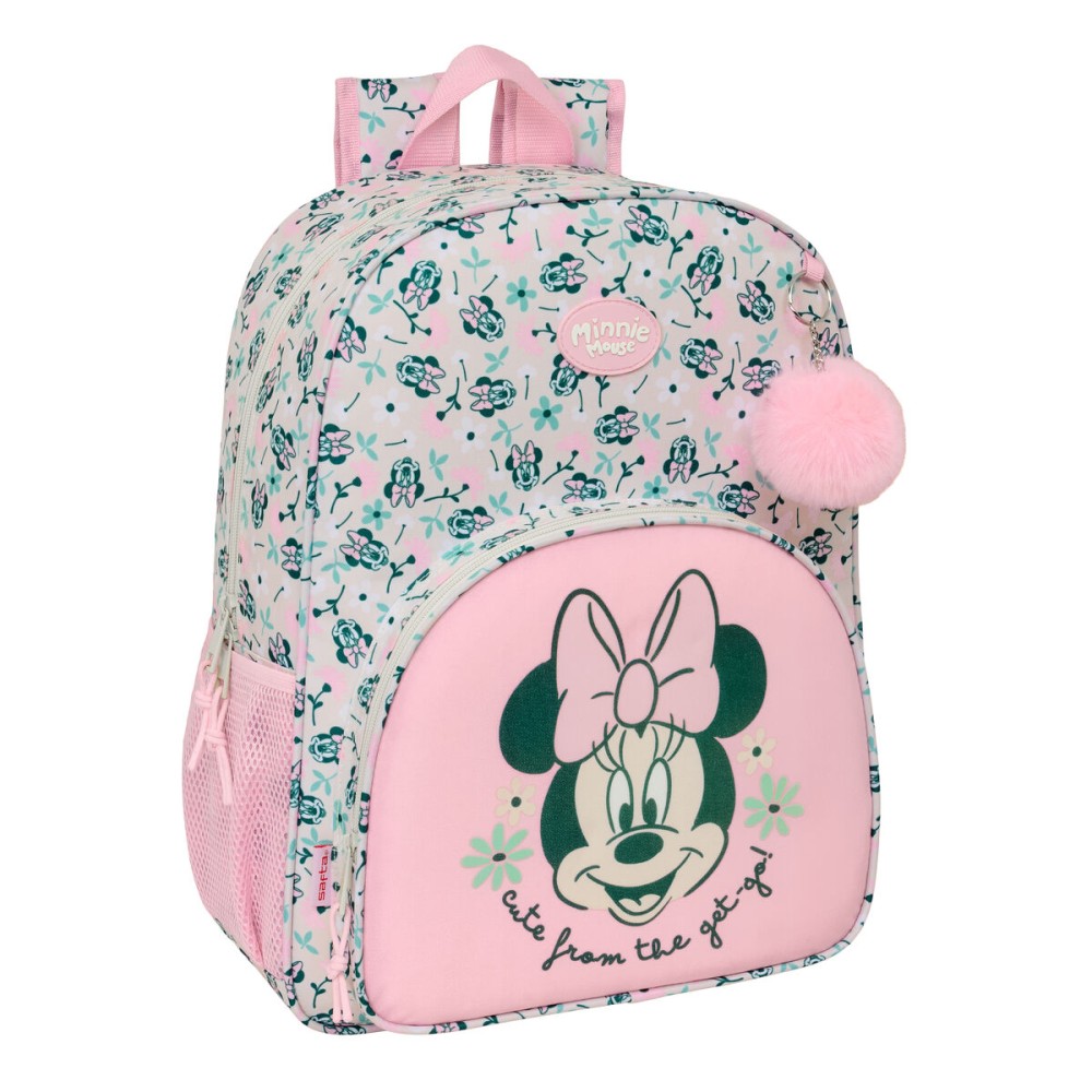 Σχολική Τσάντα Minnie Mouse Minty Ροζ 33 x 42 x 14 cm