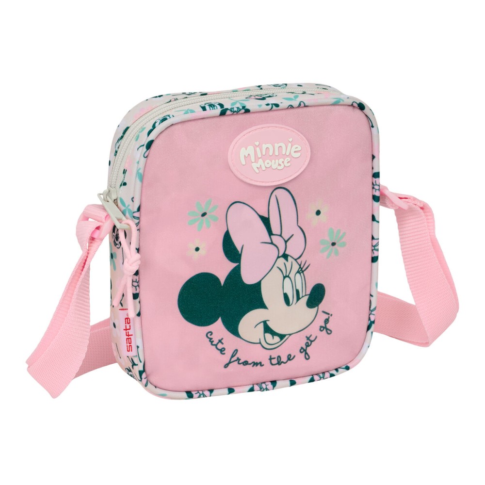 Τσάντα Ώμου Minnie Mouse Minty Ροζ 16 x 18 x 4 cm