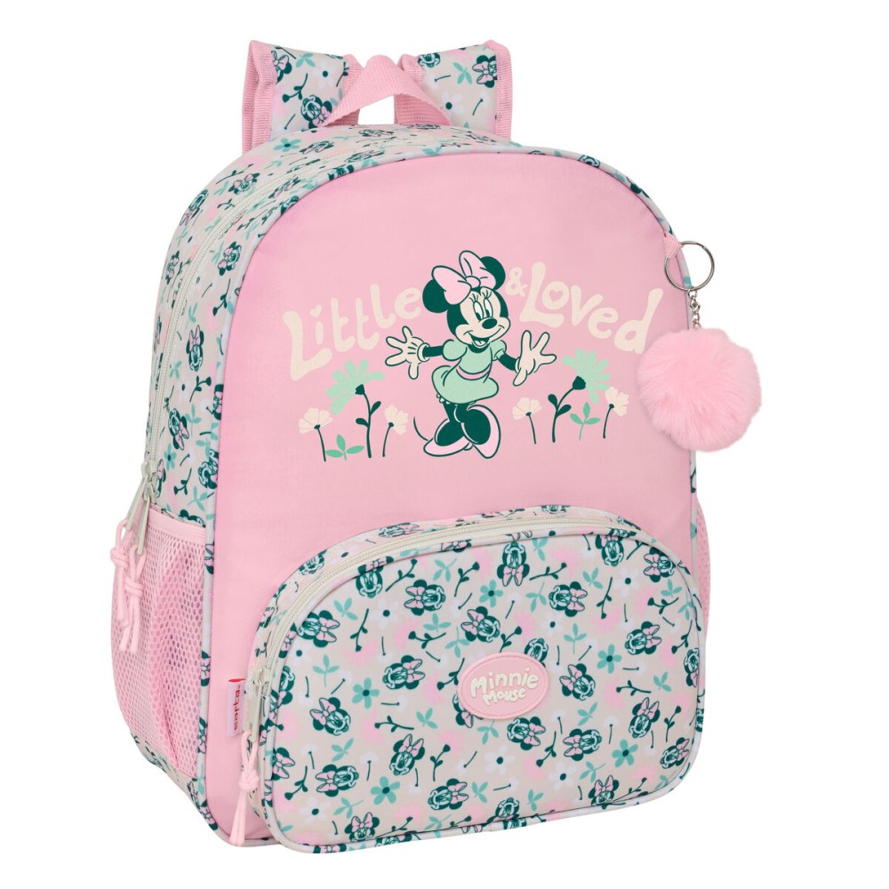 Σχολική Τσάντα Minnie Mouse Minty Ροζ 32 x 38 x 12 cm