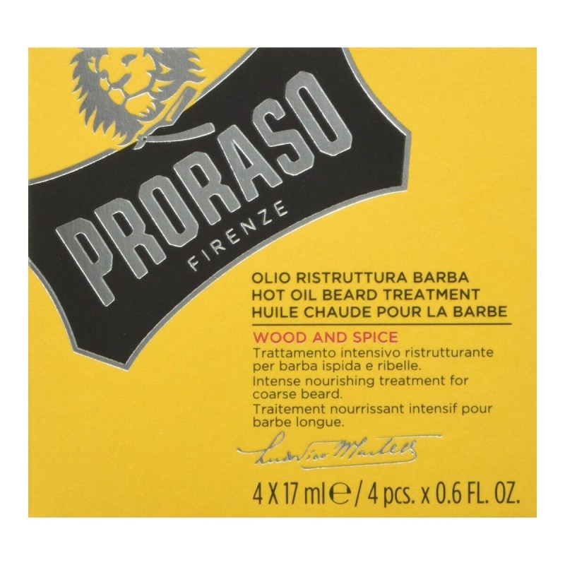 Λάδι για το Μούσι Proraso Wood & Spice (4 x 17 ml)
