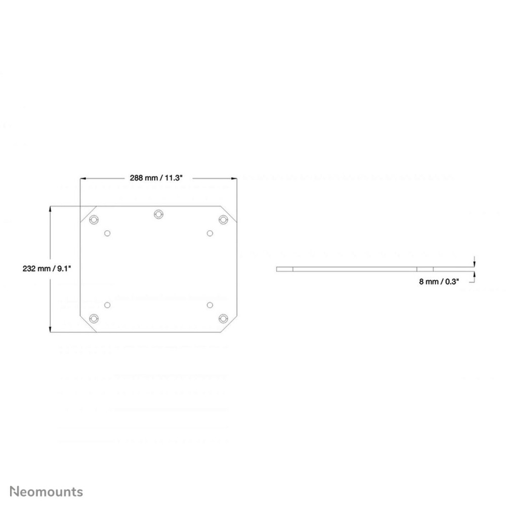 Βάση Τηλεόρασης Neomounts PLASMA-M2SFPLATE