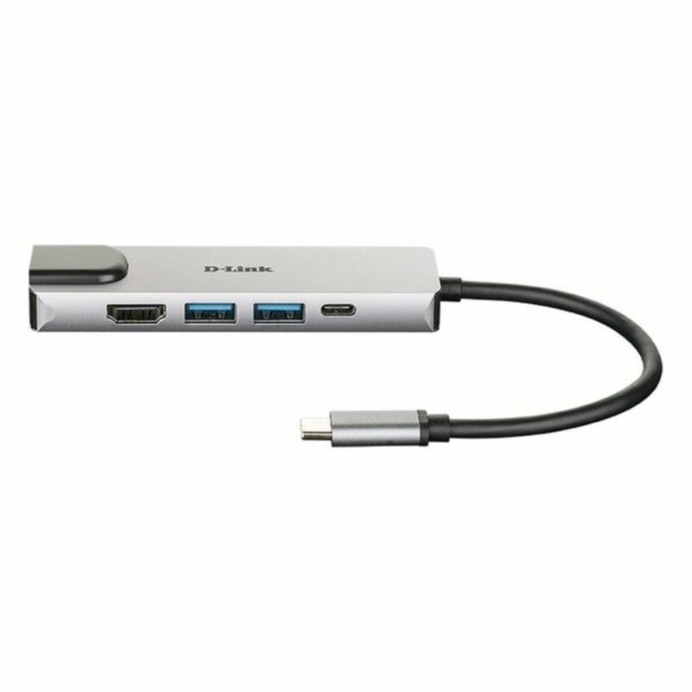 USB Hub C D-Link DUB-M520 Μαύρο 60 W