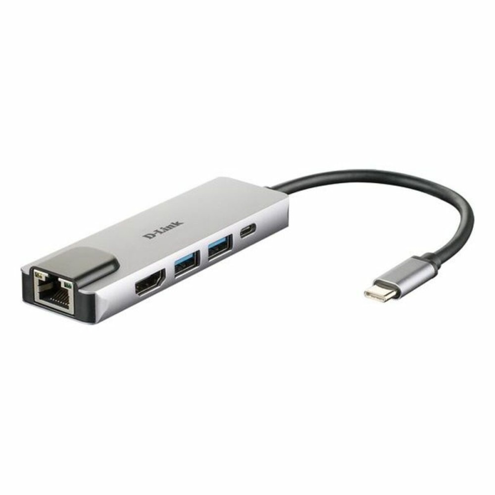 USB Hub C D-Link DUB-M520 Μαύρο 60 W